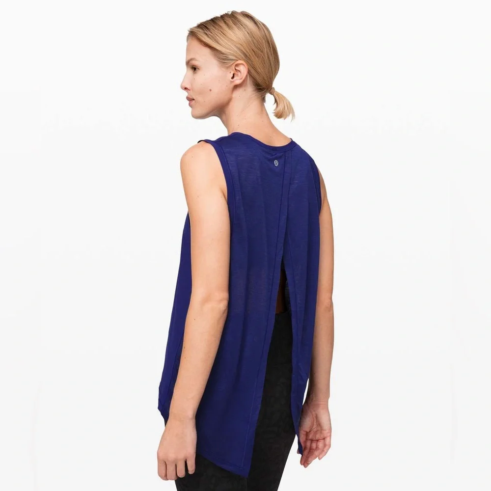 Lululemon In the Open Tank size 4 Larkspur LARK - Picture 2 of 5